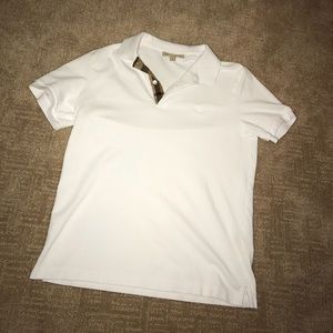 Burberry White Polo